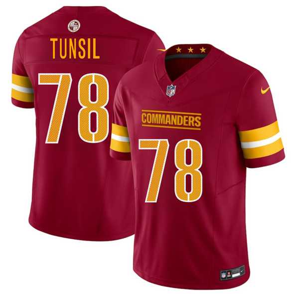 Men & Women & Youth Washington Commanders #78 Laremy Tunsil Burgundy 2025 F.U.S.E. Vapor Limited Stitched Jersey->customized mlb jersey->Custom Jersey